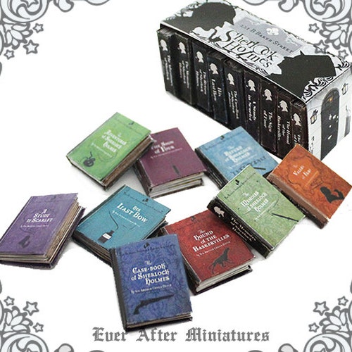 038 The Case-Book of Sherlock Holmes Dolls House Miniature 1/12th Scale Book 