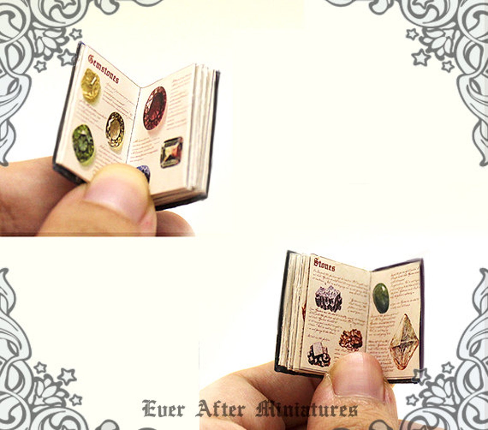 Magical Stones Dollhouse Miniature Book magical Stones &amp; Their ...