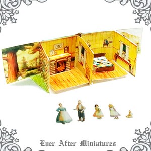 1:12 Little House POP UP Book Diy Printable Laura Ingalls Wilder Little House on the Prairie Pop-up Doll Dollhouse Miniature Book DOWNLOAD image 4