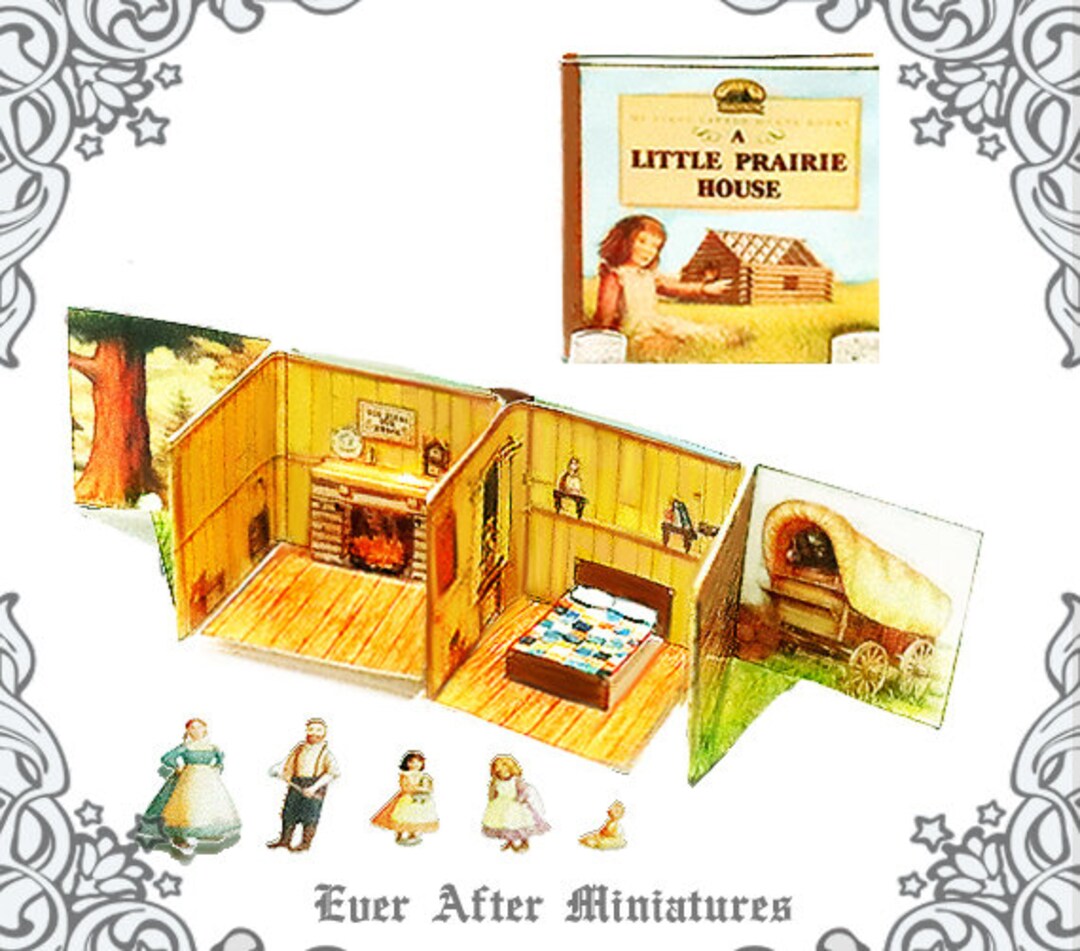112 Little House POP UP Book Diy Printable Laura Ingalls Wilder Little