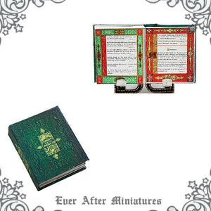 1:12 Illuminated Manuscript Miniature Dollhouse Book #6 – Light for the PATH of LIFE Printable Book Antique Miniature Book DOWNLOAD