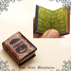 Lemegeton Magic Miniature Book “The Lesser Keys of Solomon” – 12th Scale Magic Seals OPENABLE Dollhouse Miniature Book – Printable DOWNLOAD