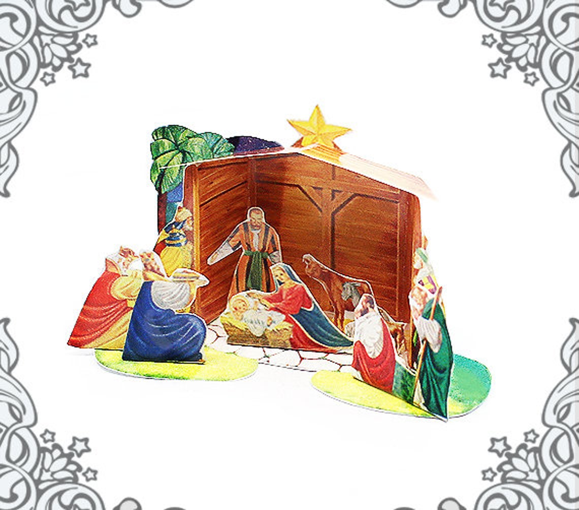 1:12 Christmas Miniature NATIVITY Display Kit B DIY - Etsy