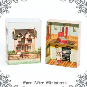 VINTAGE Matchbox Miniature Dollhouse Kit 3 DIY Miniature Doll