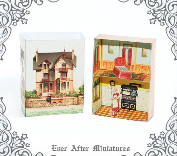 Buy VINTAGE Matchbox Miniature Dollhouse Kit 3 DIY Miniature Doll