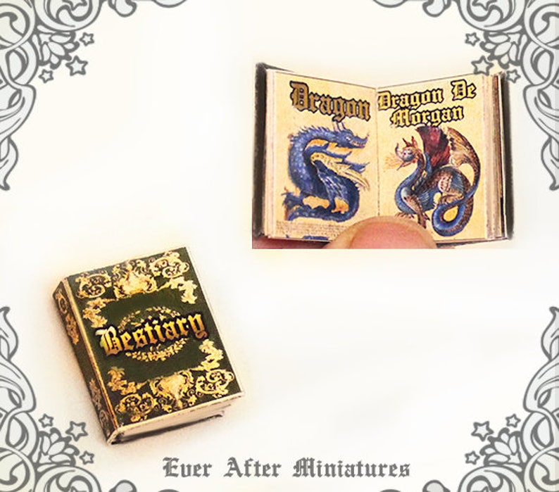MAGICAL BEASTS Miniature Scroll Set #5 – 1:12 Mythical Creatures ...