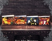 4 HALLOWEEN Dollhouse Miniature Book Notebook – Full Set of 4 Miniature Halloween Books in 1:12 - Halloween Favor Book Printable DOWNLOAD