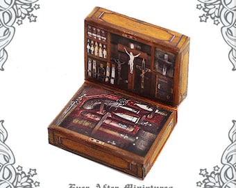 VAMPIRE KILLING Kit Dollhouse Miniature Case – 1:12 Antique Dollhouse True Blood Vampire Slayer Halloween Miniature Kit Printable DOWNLOAD