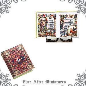 1:12 King Arthur POEM RĘKOPIS Podświetlany domek dla lalek Miniaturowa książka – do wydrukowania King Arthur Death Poetry Tennyson Miniaturowa książka DO POBRANIA