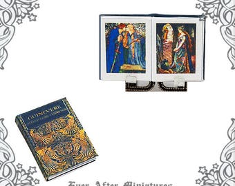 1:12 GUINEVERE Dollhouse Miniature Book – Printable Lancelot & Queen of King Arthur Medieval Romance Book Fairy Tale Miniature Book DOWNLOAD