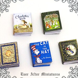 Alice in Wonderland Miniature Book for Dollhouse 1:12 DELUXE Alice in ...