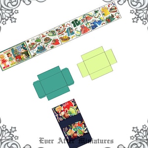 1:12 LITTLE CHRISTMAS Matchbox Dollhouse Miniature Paperdoll Set #8 – Diy Printable Miniature ...