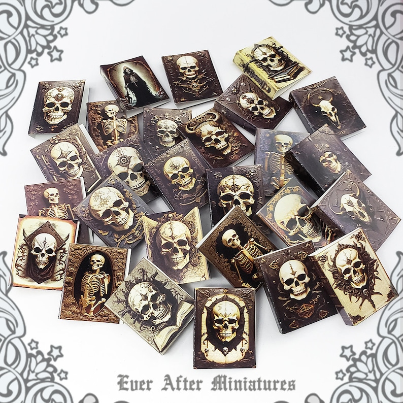 1:12 Gothic Dollhouse Miniature Apothecary Cabinet of Curiosity Haunted Dollhouse Bookcase Gothic Miniature Book Witch Printable DOWNLOAD
