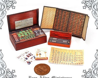 KIT DE QUÍMICA 1:12 Kit de casa de muñecas en miniatura – Laboratorio de ciencia antiguo en miniatura imprimible Instrumento científico Laboratorio escolar Poción DESCARGAR