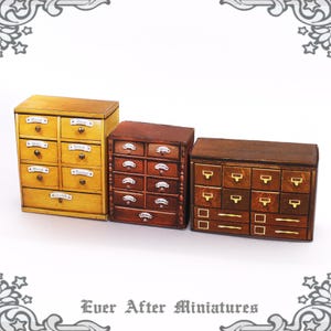 1:12 Dollhouse Miniature Apothecary Cabinet – 3 Printable Halloween Miniature Cabinet Curiosity Dollhouse Alchemy Potion Miniature DOWNLOAD