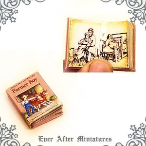 9 Little House on the Prairie Dollhouse Miniature Book Set by Laura Ingalls Wilder 1:12 Full set of 9 Volumes Box Printable DOWNLOAD image 10