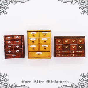 1:12 Dollhouse Miniature Apothecary Cabinet – 3 Printable Halloween Miniature Cabinet Curiosity Dollhouse Alchemy Potion Miniature DOWNLOAD