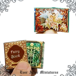 1:12 POP-UP-Miniaturenbuch - DIY Printable Dollhouse Miniatur-Feenbuch - Pop-Up-Miniatur-Fee-Popup-Miniatur