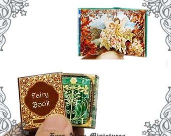 1:12 Fairy POP UP Miniature Book –Diy Printable Dollhouse Miniature Fairy Book - Pop-Up Miniature Fairy Popup Miniature Pop Up Book DOWNLOAD