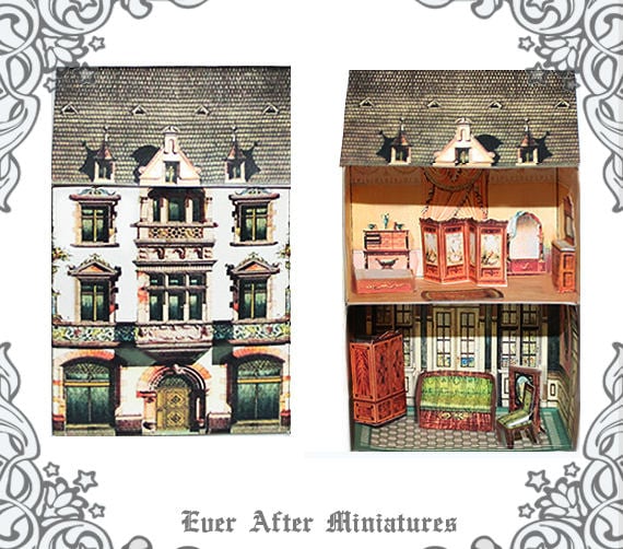 Printable Pop-up Papercraft Dollhouse  Paper doll house, Paper crafts,  Paper house printable