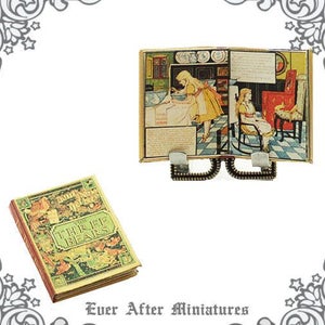 Goldilocks and The THREE BEARS Dollhouse Miniature Book –1:12 Fairy Tale Goldilock Bear Miniature Book Bear Children Book Printable DOWNLOAD