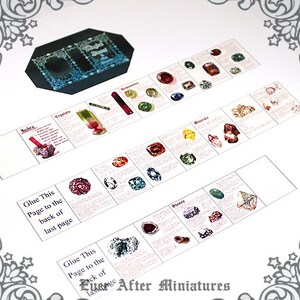 Magical Stones Dollhouse Miniature Book "magical Stones &amp; Their ...