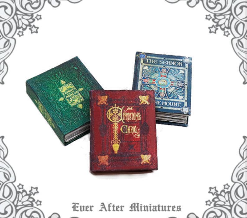 3 Miniature ILLUMINATED MANUSCRIPT Set B Full Set of 1:12 | Etsy