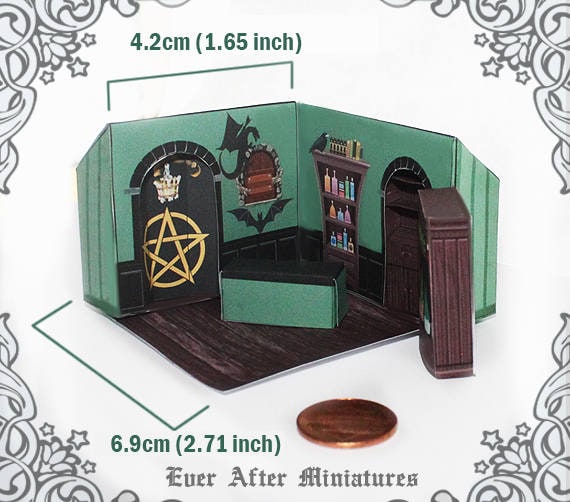 WITCH SHOP Miniature Dollhouse Kit 3 Diy Printable Paper - Etsy