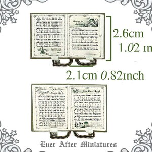 CHRISTMAS CAROLS Music Sheet Miniature Book –1:12 Christmas Carols ...