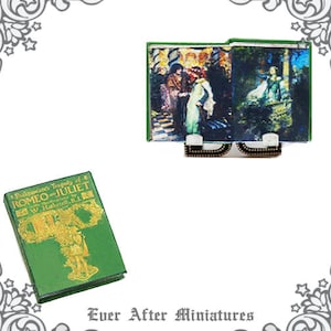 1:12 ROMEO and JULIET Dollhouse Miniature Book – Printable Romeo and Juliet Love William Shakespeare Valentines Day Miniature Book DOWNLOAD