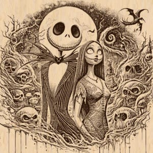 Nightmare and Sally Engraving File