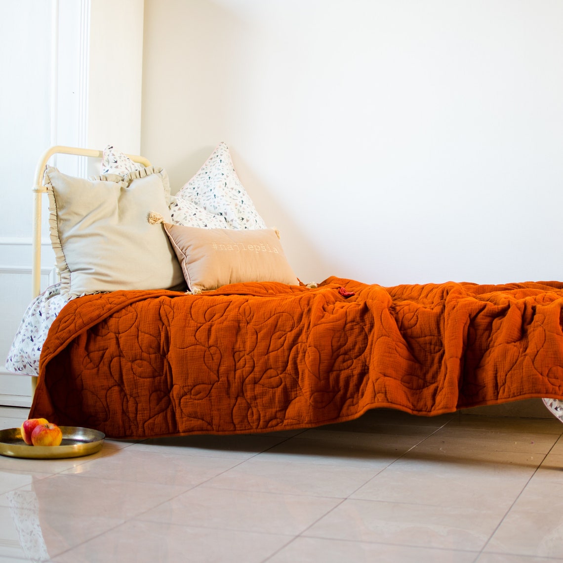 Twin Size Quilt Wholecloth Quilt Modern Quilt Homemade Etsy