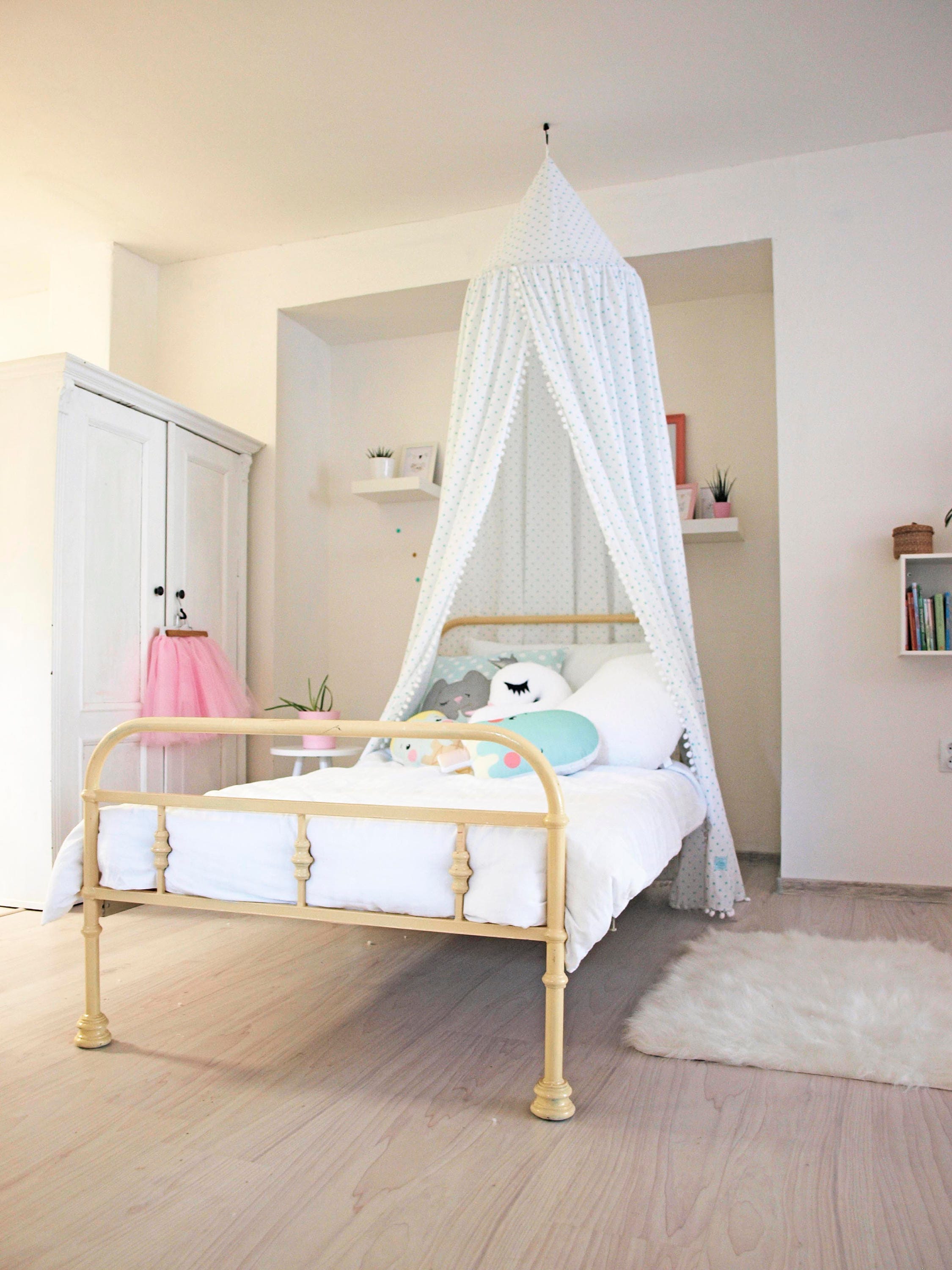 bed canopy princess room decor canopy mint room decor girl ...