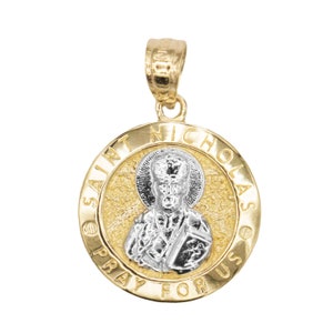 10k Gold Saint Christopher Medallion St 