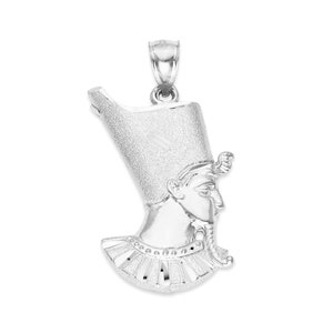 925 Sterling Silver King Tutankhamun Pendant, King Tut Bust Ancient Egyptian Gifts for Him, Pharaoh Jewelry, King of Egypt for Necklace