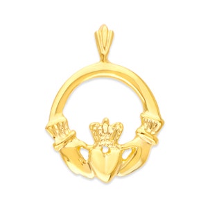 Details about 10K Gold Claddagh Charm Pendant Details about 10K Gold Claddagh Charm Pendant