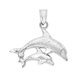 Sterling Silver Dolphin Necklace: Ocean Pendant, Beach Jewelry