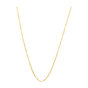 Puede incluir: Un collar de cadena de oro con un dise&ntilde;o delicado y trenzado.
