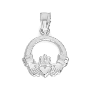 Sterling Silver Claddagh Pendant: Irish Friendship, Love & Loyalty