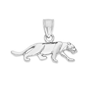 Zilveren panterketting, sterlingzilver zwarte jaguar hanger kattenliefhebber cadeau sieraden geest dierenketting pantersieraden voor haar