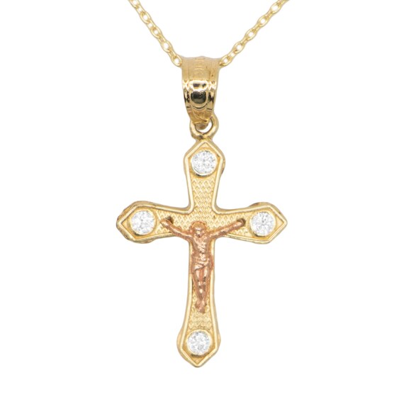 10K Yellow Gold Latin Cross Charm Pendant