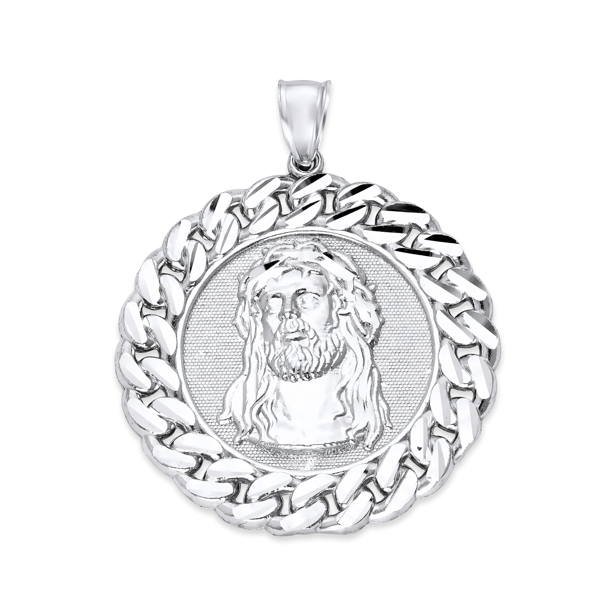 925 Jesus Pendant - Etsy