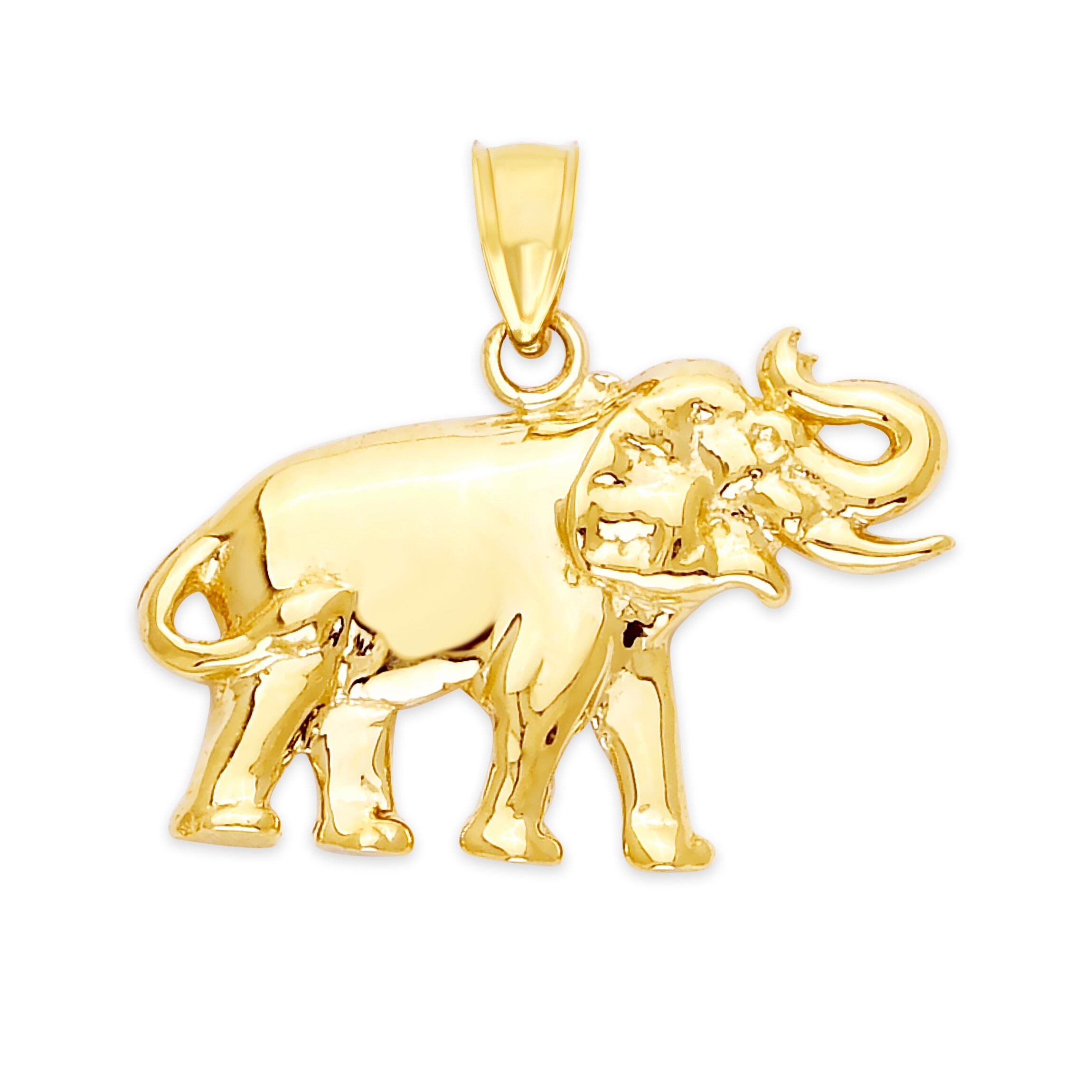 14k Gold Elephant Necklace Gold Good 