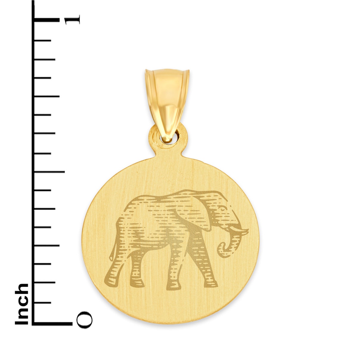 10k Gold Elephant Coin Necklace Elephant Jewelry for Animal Etsy