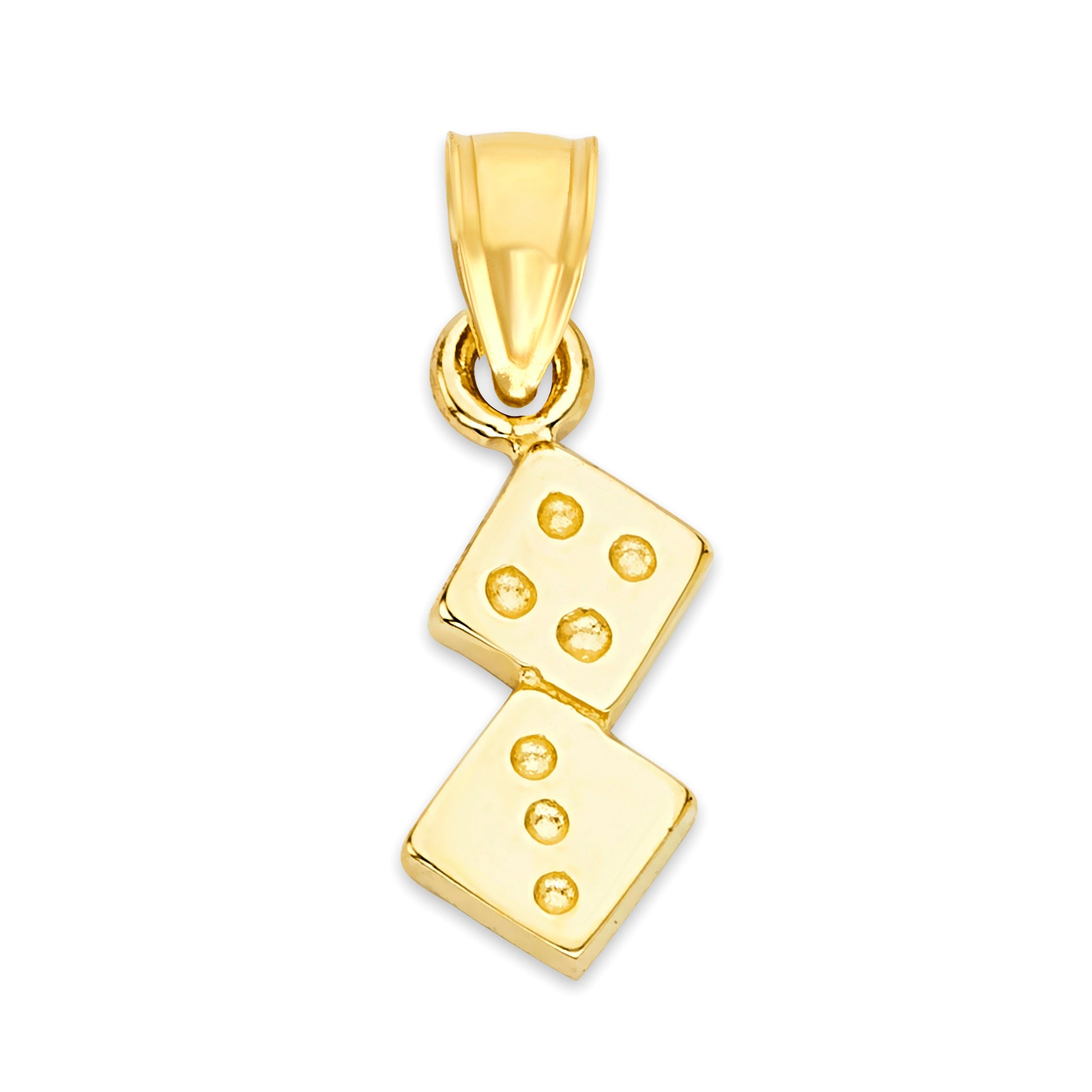 Gold dice necklace Clearance