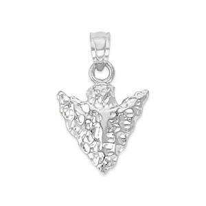 Sterling Silver Arrowhead Pendant Necklace: Diamond Cut Gift