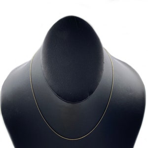 Real Solid 10K Gold .85mm Delicate Rolo Chain, 16" inch, 18" inch or 20" inch options. Yellow Gold Chain for Her Fine Charm Necklace
