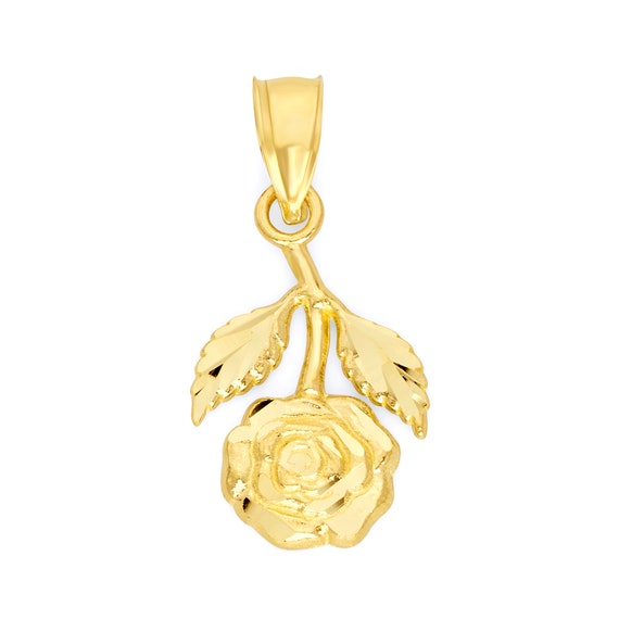 Hanging rose necklace deals