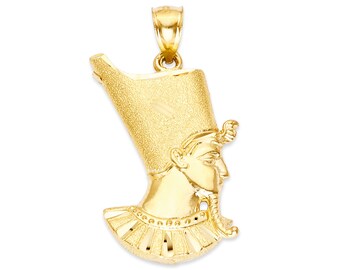14k Gold King Tut Pendant Pharaoh 