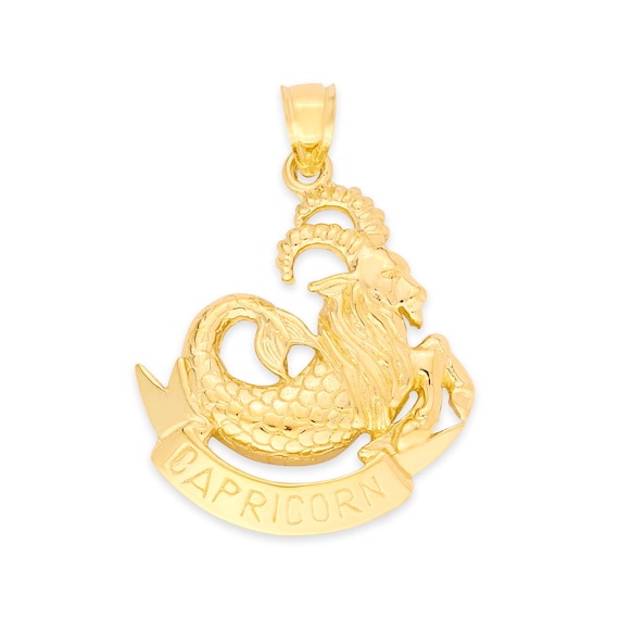Capricorn Zodiac Necklace in 9ct Gold | Gold Boutique